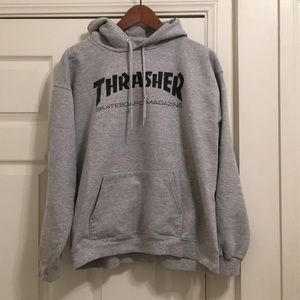 Thrasher hoodie gray 💘💘Sz.M